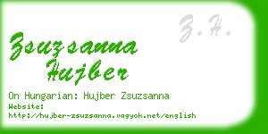 zsuzsanna hujber business card